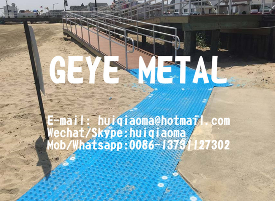 China Resort Mobile Beach Access Mats, Portable Roadway Surfaces, HDPE/UHMWPE Temporary Road Mats supplier