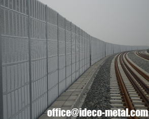 China Louver perforated metal absorptive acoustic sound barrier fence walls supplier