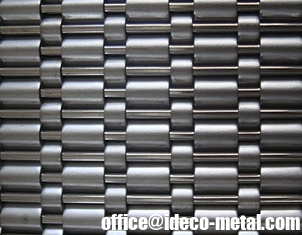 China Stainless steel wire woven channel mesh for elevator curtain walls cladding supplier