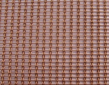 China Decorative phosphor copper braided woven architectural wire mesh supplier