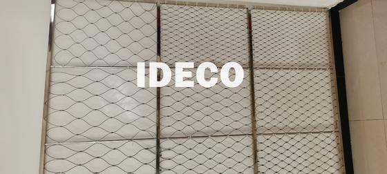 China IDECO Safety Nets, SS316 Clip Knot Type, 5x SWL Load Bearing 3.0/4.0mm Cable supplier