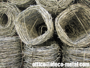 China 12G Stainless steel/PVC/ Galfan/ Galvanised Single/ Double strand 4 Points Barbed Wires, Bobbed wire supplier