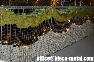 China Decorative Gabions Baskets for Gardens, Green Gabion Fences Wall for Landscape supplier