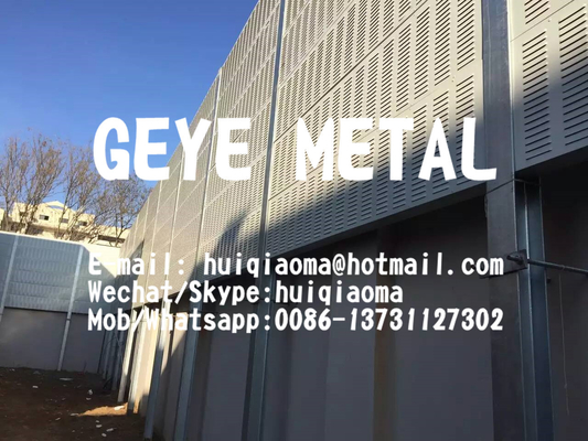 China Absorptive Metal Noise Barrier Wall Panels, Sound Acoustic Barriers (Louver Perforated Sheet Sound Poof Fence) supplier