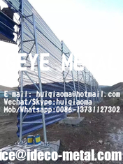 China Single Wall Dust Control Windbreak Fence, Coal Pile Perforated Steel Wind Fence for Thermal Power Plant supplier