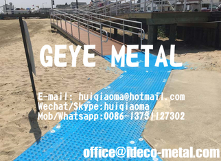 China Resort Mobile Beach Access Mats, Portable Roadway Surfaces, HDPE/UHMWPE Temporary Road Mats supplier