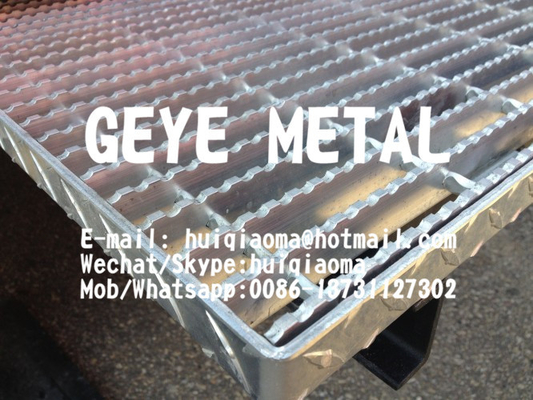 China Aluminium Swage-Locked Rectangular Bar Grating Serrated for Sewage/Waste Water Treatmment supplier