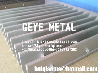 China Anti-Slip Aluminium Grooved Swage-Locked I-Bar Grating, Light Weight Aluminum Bar Gratings supplier