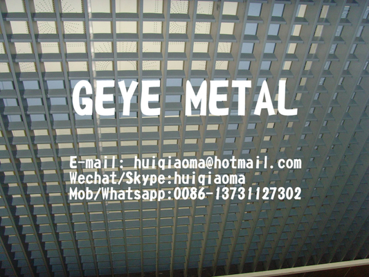 China Press-Locked Aluminum Flat Bar Grating, Pressure Locked Aluminium Grid Architectural Ceilings supplier