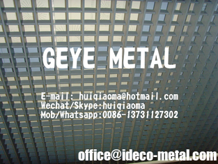 China Press-Locked Aluminum Flat Bar Grating, Pressure Locked Aluminium Grid Architectural Ceilings supplier