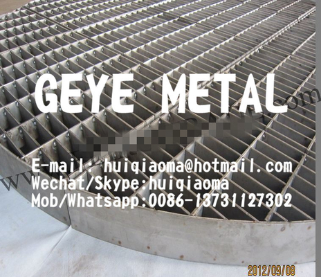 China Tower Internal Support Plate, Packing Support &amp; Hold Down Metal Grid Stainless Steel Gratings supplier