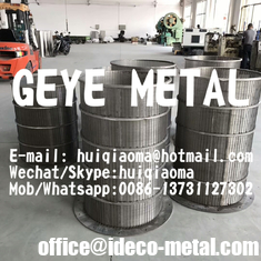 China Wedge Wire Rotary Drum Screens, V-wire Wedge Wire Cylindrical Rotating Trommel Drum Screens supplier