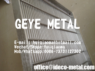 China Stainless Steel Flat Wedge Wire Screens for Vibrating Screen Decking, Conveyor Screens, Chute Screens supplier