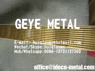 China Copper/Brass/Golden Stainless Steel Bathroom Shower Drainage Channel, Linear Floor Drain Wedge Wire Grates supplier