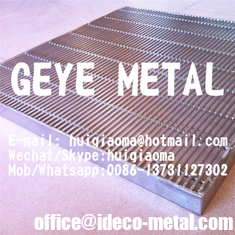 China Stainless Steel High Heel Guard Wedge Wire Gratings, Welded Linear Shower/Floor Drain Grates, Anti-Slip supplier