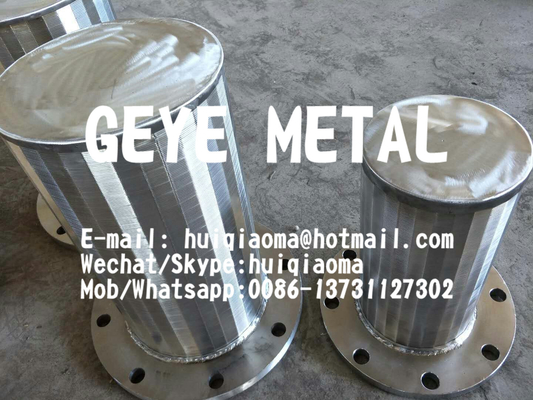 China Wedge Wire Resin Traps, Resin Trap Filter/ Screen/ Strainers, Flanged Profile Wire/Johnson Screen Media Traps supplier