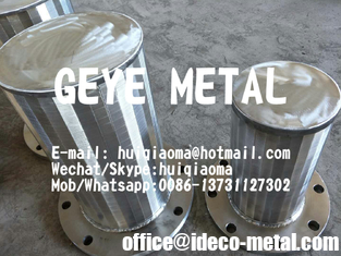 China Wedge Wire Resin Traps, Resin Trap Filter/ Screen/ Strainers, Flanged Profile Wire/Johnson Screen Media Traps supplier