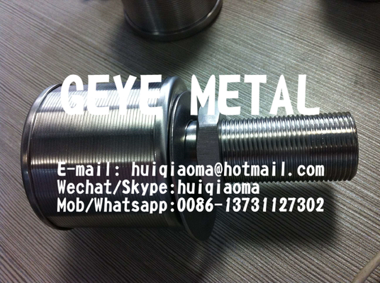 China Stainless Steel Wedge Wire Screen Nozzles Filter, Johnson Screen Metal Water Filter Nozzles,Non Clogging supplier