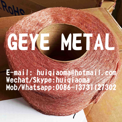 China Red Copper Fiber Felt, EMI/RFI Shielding Copper Wools, Copper Wire Wool, Fine Bronze Wool Rolls supplier