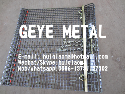 China Metal Hand Pull Drag Mats, All Steel Drag Mats for Fairways &amp; Greens, Turf/Softball/Baseball/Sports Field Groomers supplier