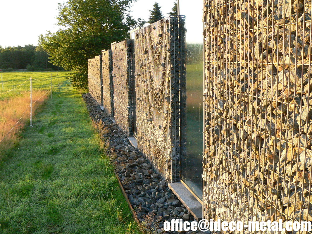 Wire Mesh Welded Gabionen Zaun, Decorative Gaviones Fences,Gabion