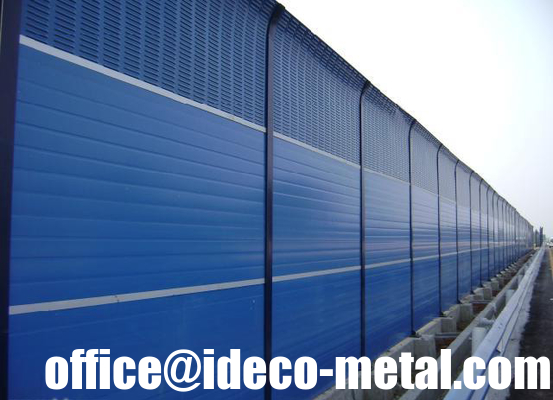 Punched plate/perforated screen Reflective acoustic sound insulating wall fence supplier