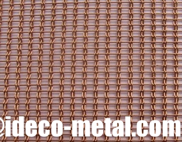 Decorative phosphor copper braided woven architectural wire mesh supplier