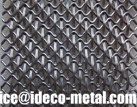 Diamond hole SS316 Flexi-woven Decorative Architectural mesh fabric for facade wall supplier