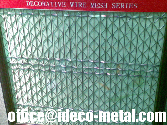 Diamond hole SS316 Flexi-woven Decorative Architectural mesh fabric for facade wall supplier