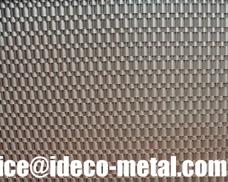 Channel mesh decorative elevator wall cladding curtain screen in stainless steel supplier