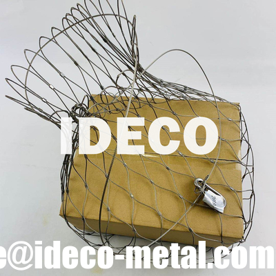 IDECO Safety Nets, Stainless Steel Wire Mesh Pouches, Secondary Retention Wire Cable Nets, Fall Prevention Mesh supplier