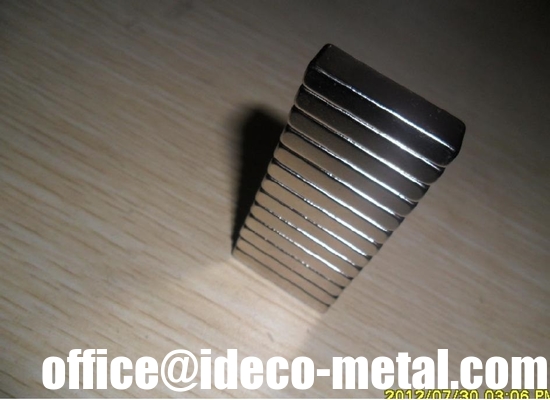 Square Neodymium magnet Grade N42, Rare earth NdFeB permanent magnets supplier