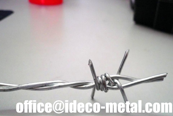 12G Stainless steel/PVC/ Galfan/ Galvanised Single/ Double strand 4 Points Barbed Wires, Bobbed wire supplier