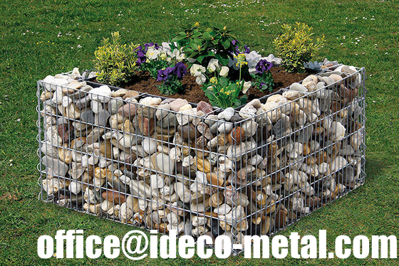 Decorative Garden Welded Gabionen Baskets, Rock Cages Pot Plant Gabions supplier