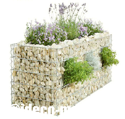 Decorative Garden Welded Gabionen Baskets, Rock Cages Pot Plant Gabions supplier