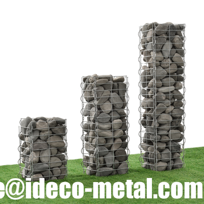 Landscape Gabion Pillars/Towers, Stone Columns, Gabion Columns for Garden supplier