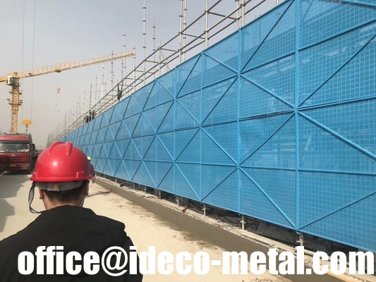 Movable Perimeter Safety Screen, Scaffold Self-Climbing Safety Perforated Screen supplier