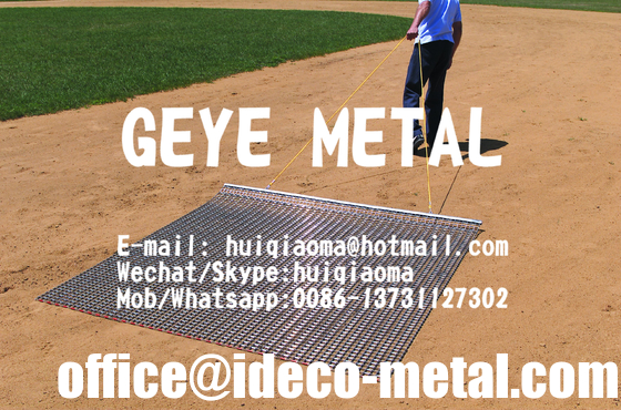 Standard Duty Flexible Steel Drag Mats for Golf Course/Sports Infield Grooming, Turf Ground Soil Leveling Drags Screen supplier