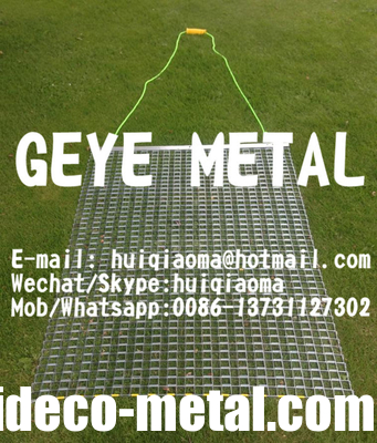 Standard Duty Flexible Steel Drag Mats for Golf Course/Sports Infield Grooming, Turf Ground Soil Leveling Drags Screen supplier