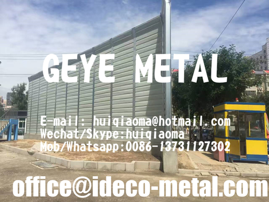 Reflective Sound Proof Barrier Wall Fence (Non-Perforated Metal Panel Acoustic Noise Barriers) supplier