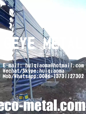 Single Wall Dust Control Windbreak Fence, Coal Pile Perforated Steel Wind Fence for Thermal Power Plant supplier