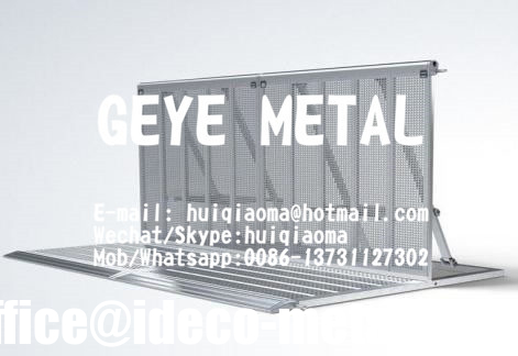 Portable Perforated Windbreak Fences, Mobile Steel Windbreaks,Porous Temporary Wind Dust Fence supplier