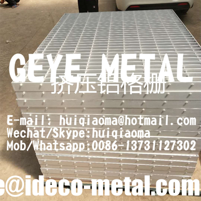 Anodized Aluminium Swage-Locked Rectangular Bar Grating Smooth for Flooring Platforms supplier