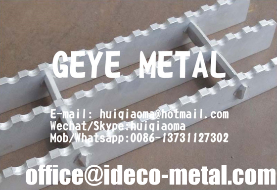 Aluminium Swage-Locked Rectangular Bar Grating Serrated for Sewage/Waste Water Treatmment supplier