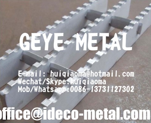 Aluminium Swage-Locked Rectangular Bar Grating Serrated for Sewage/Waste Water Treatmment supplier