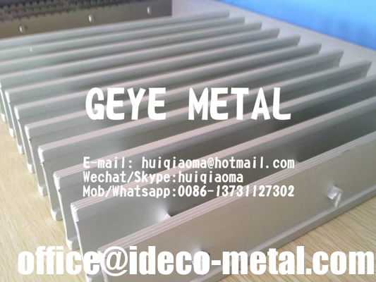 Anti-Slip Aluminium Grooved Swage-Locked I-Bar Grating, Light Weight Aluminum Bar Gratings supplier