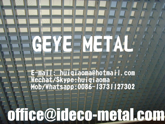 Press-Locked Aluminum Flat Bar Grating, Pressure Locked Aluminium Grid Architectural Ceilings supplier