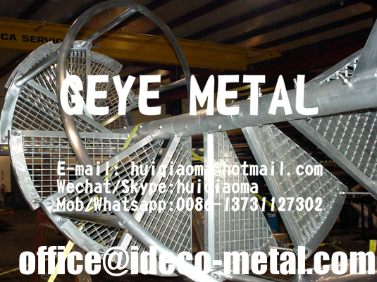 Metal Grates, Anti-Slip Steel Bar Gratings Stair Treads for Spiral &amp; Helical Staircase Steps supplier