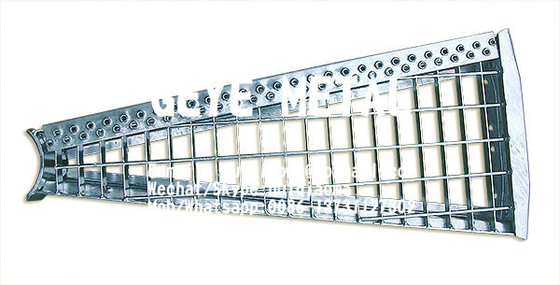 Metal Grates, Anti-Slip Steel Bar Gratings Stair Treads for Spiral &amp; Helical Staircase Steps supplier