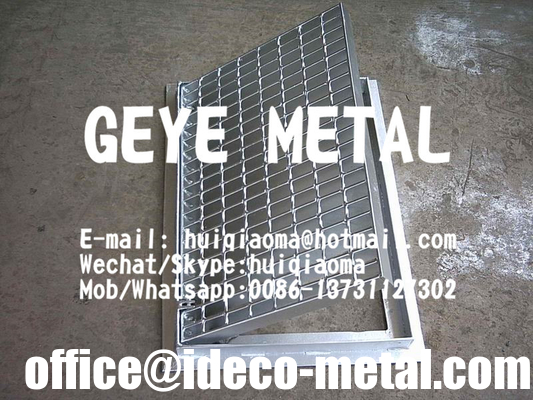 Hinged &amp; Locked Mesh Gratings, Hinged Steel Grill Grates, Floor Drain Covers, Gully Guttering Metal Grids supplier